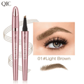 New Waterproof Micro-Fork Eyebrow Pencil, Long-Lasting Brow Pen for Natural Hair-Like Strokes