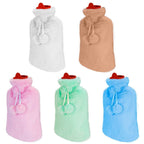 2L Hot Water Bottle with Plush Cover