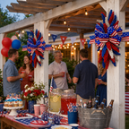 Patriotic Bow Hanging Ornament for Festival Decoration