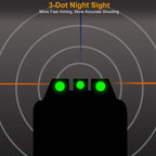 3-Dot Green Gun Night Sight Set
