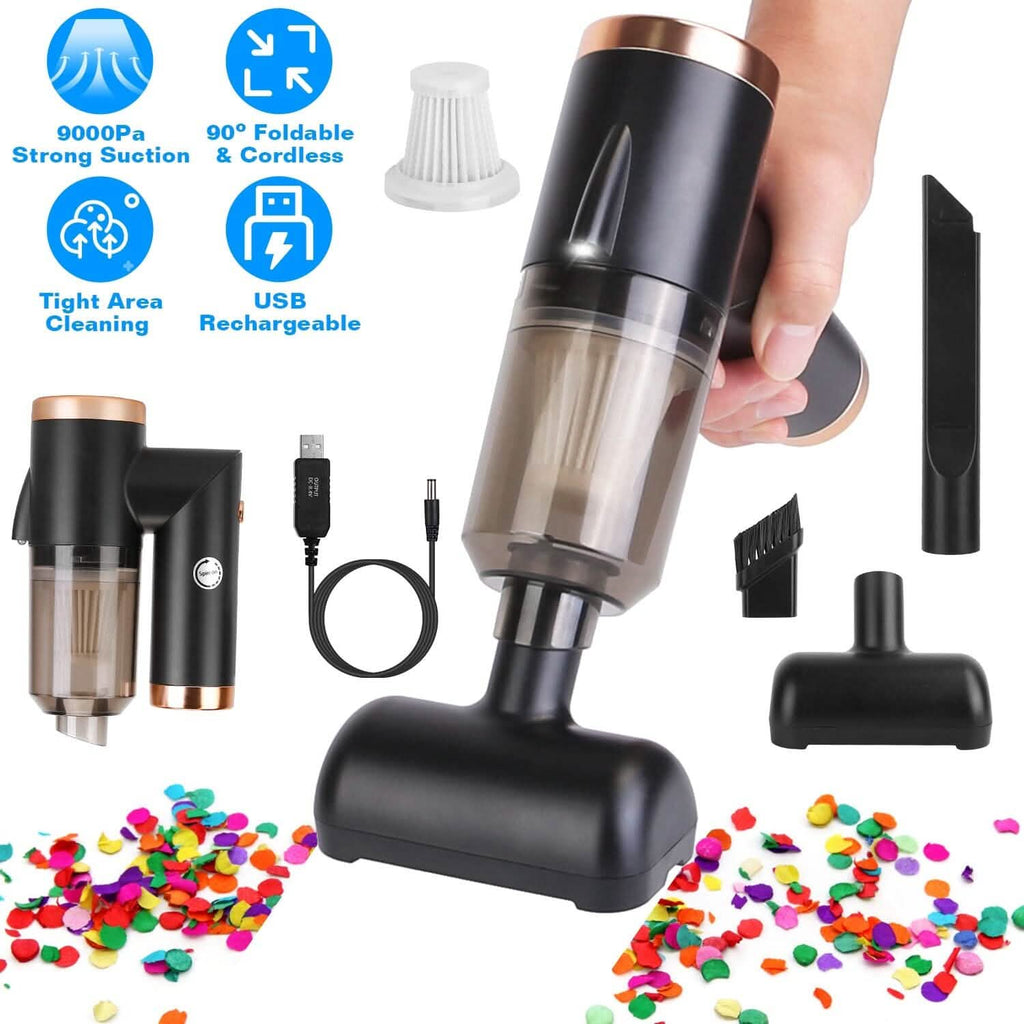 3-in-1 120W Portable Reachable Vacuum with Brush Nozzle