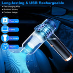 3-in-1 120W Portable Reachable Vacuum with Brush Nozzle