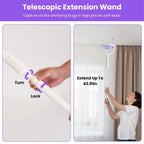 3-in-1 90º Rotating Electric Bug Zapper Racket