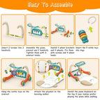 3-in-1 Baby Gym Playmat with Learning Walker for 0-12 Months Old
