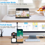 3-in-1 Fast Wireless Charger for Qi-enable Phones, Earphones and Watches