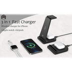 3-in-1 Foldable Fast Wireless Charging Stand