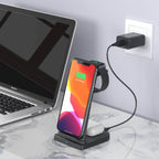 3-in-1 Foldable Fast Wireless Charging Stand