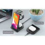 3-in-1 Foldable Fast Wireless Charging Stand