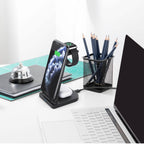 3-in-1 Foldable Fast Wireless Charging Stand
