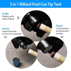 3-in-1 Snooker Pool Cue Tip Tool