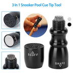 3-in-1 Snooker Pool Cue Tip Tool