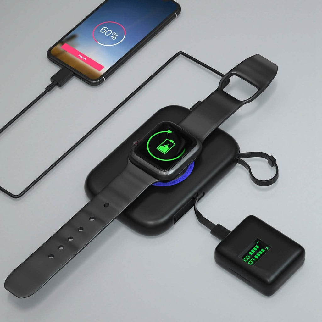 3-in-1 Wireless Charger Portable Magnetic Power Bank