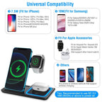 3-in-1 Wireless Fast Charging Station Dock Foldable