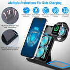 3-in-1 Wireless Fast Charging Station Dock Foldable