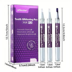3-Pack: 3ml/0.1fl oz Mint Flavor Purple Teeth Whitening Gel Pen
