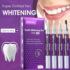 3-Pack: 3ml/0.1fl oz Mint Flavor Purple Teeth Whitening Gel Pen