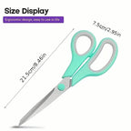 3-Pack: 8-Inch Multi-Purpose Scissors Set, Sharp Stainless Steel with Comfort Grip Handle