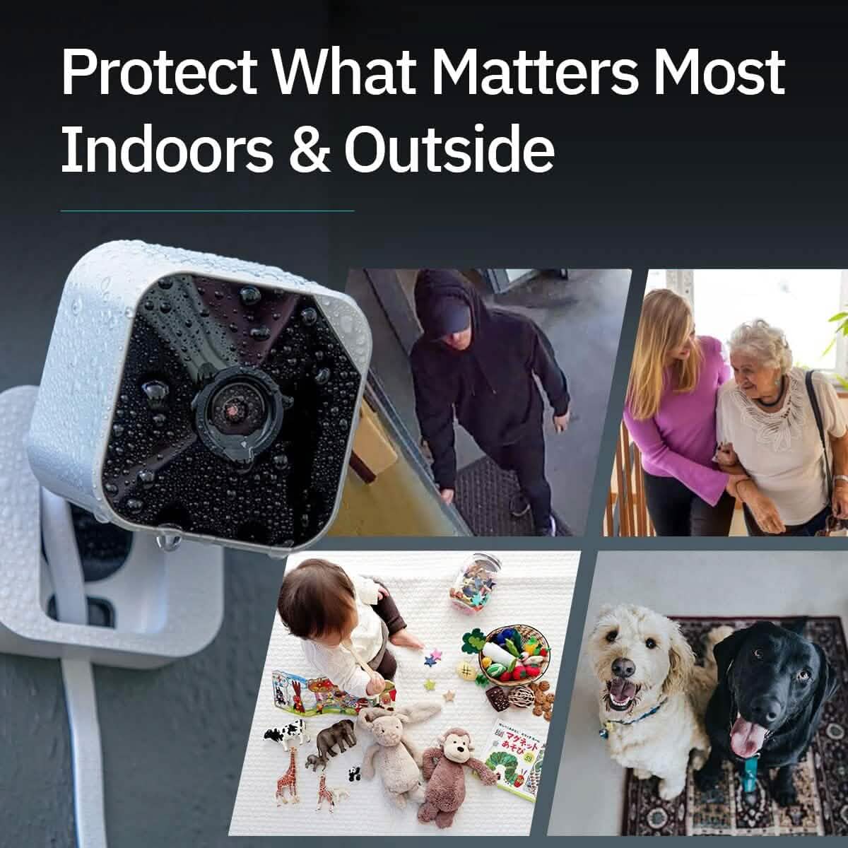 3-Pack: Abode Cam 2 | Indoor/Outdoor WiFi Connected Security Camera with Full Color Low-Light Video, Motion Detection, and Two-Way Voice  (Refurbished)