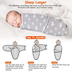 3-Pack: Baby New Born Swaddle Wrap