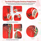 3-Pack: Christmas Bathroom Rugs Set