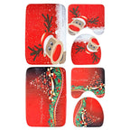 3-Pack: Christmas Bathroom Rugs Set