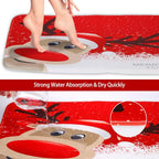 3-Pack: Christmas Bathroom Rugs Set