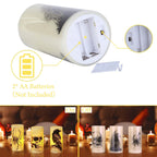 3-Pack: Halloween Battery Operated Flameless Candle Lamp with Timer Setting