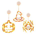 3-Pack: Halloween Window Light with Suction Cup Hanging Holes
