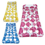 3-Pack: Inflatable Pool Float Raft Water Lounge 330lbs Load-Bearing Mattress with Headrest