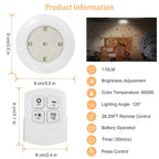 3-Pack: LED Wireless Puck Closet Lights