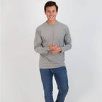 3-Pack: Men's Cotton Long Sleeve T-Shirt with Chest Pocket