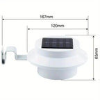 3-Pack: Solar LED Fence Gutter Lights