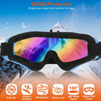 3-Pack: Winter Sports Goggles for Kids and Adults