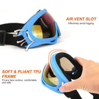 3-Pack: Winter Sports Goggles for Kids and Adults