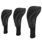 3-Piece: Long Neck Mesh Golf Club Head Cover