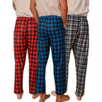 3-Piece: Mens Pajama Pants Loungewear Sleepwear