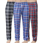 3-Piece: Mens Pajama Pants Loungewear Sleepwear Pijama