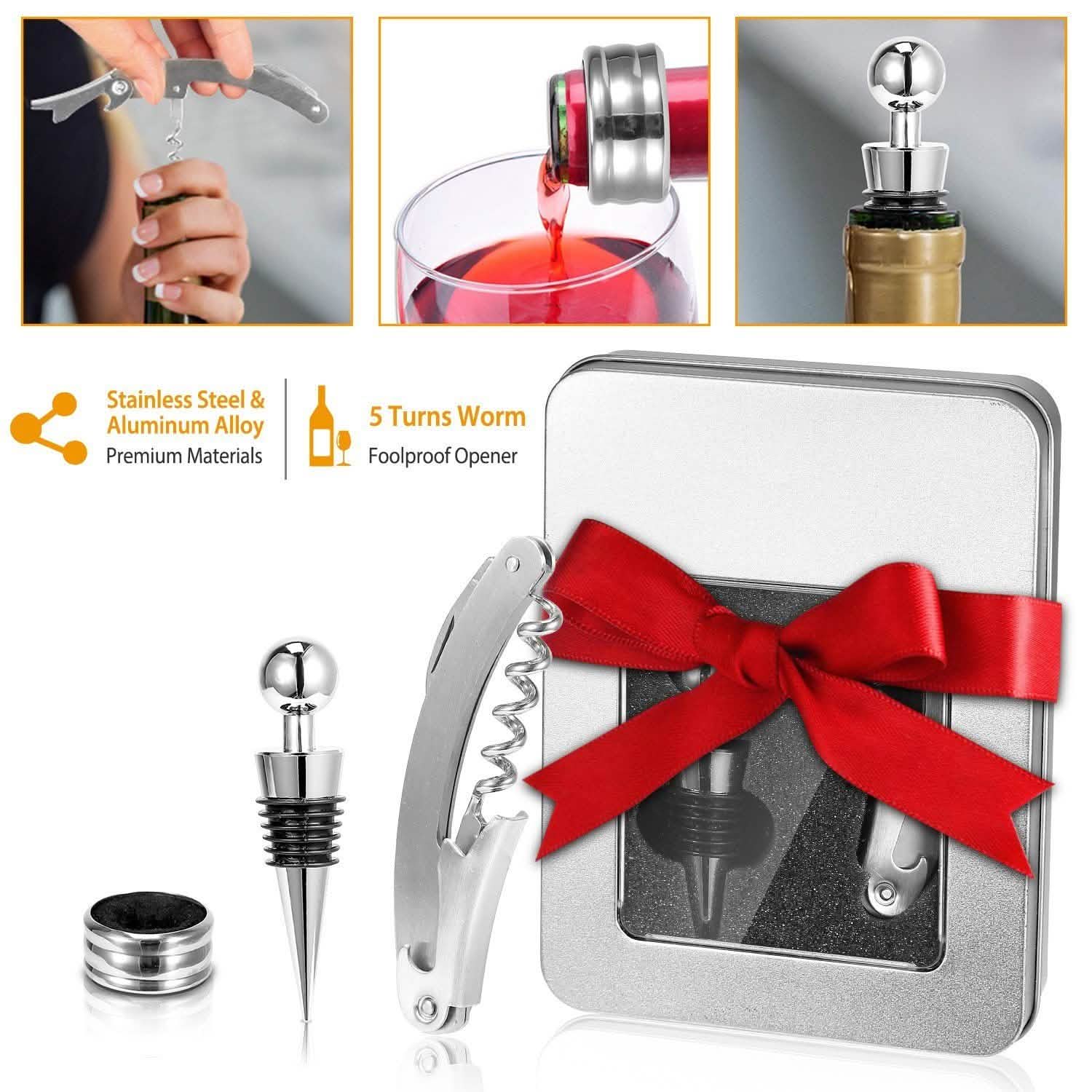 3-Piece Set: Corkscrew Bottle Opener Set