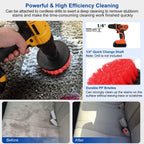 3-Piece Set: Drill Brush Power Scrubber