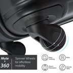 3-Piece Set: Luggage Set Hardside Spinner Suitcase With TSA Lock