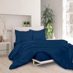 3-Piece Set: Royale Double Brushed Duvet Covers Set With Button Closure & Corner Ties