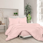 3-Piece Set: Royale Double Brushed Duvet Covers Set With Button Closure & Corner Ties