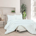 3-Piece Set: Royale Double Brushed Duvet Covers Set With Button Closure & Corner Ties