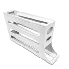 3-Pieces: 4-Tiers Egg Holder Auto Rolling Fridge Egg Organizer