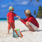 3-Pieces: Beach Mesh Bags Seashell Sand Tote Bag