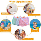 3-Pieces: Beach Mesh Bags Seashell Sand Tote Bag