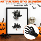 3-Pieces: Creepy Reaching Hands with Lighted Candles Wall Mounted