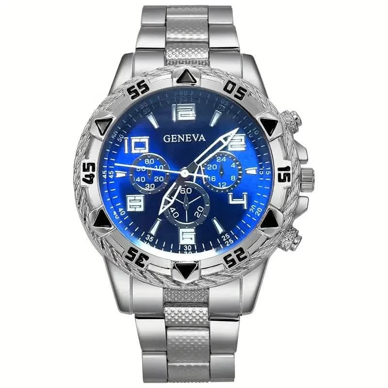 3-Pieces: Fashionable Men's Quartz Watch Set