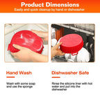 3-Pieces: Reusable Foldable Air Fryer Silicone Pot for 4+ Quart Air Fryer Oven