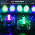 3-Pieces: Submersible LED Tea Lights Waterproof Candle Lights